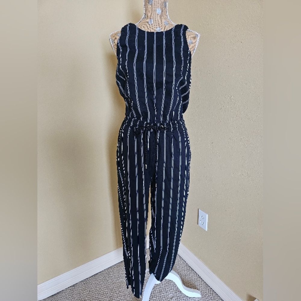 Tommy Hilfiger Blue And White Striped Romper Jumpsuit 8